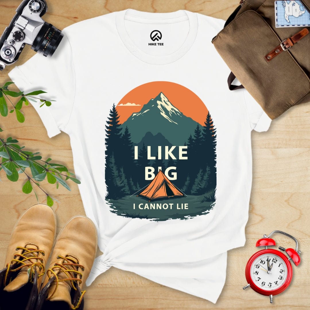 Hike Tee T-Shirt White / S I Like Big Tents Shirt