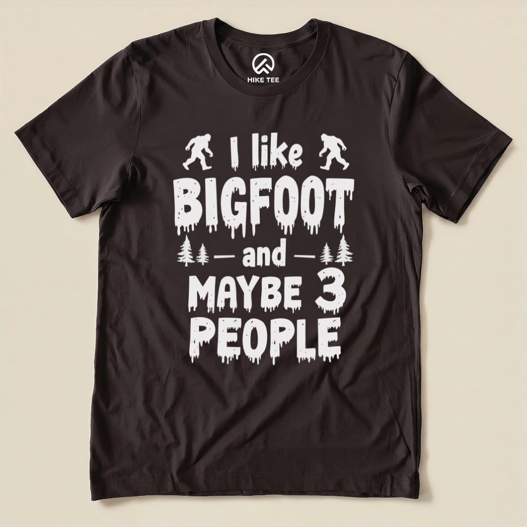 Hike Tee T-Shirt Brown / S I Like Bigfoot Shirt