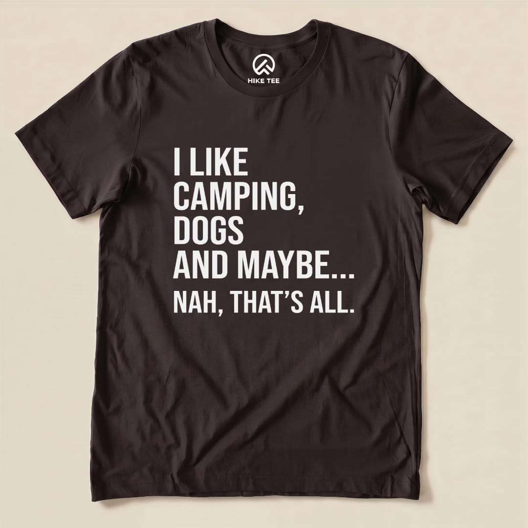 I Like Camping Shirt Hike Tee T-Shirt Brown / S