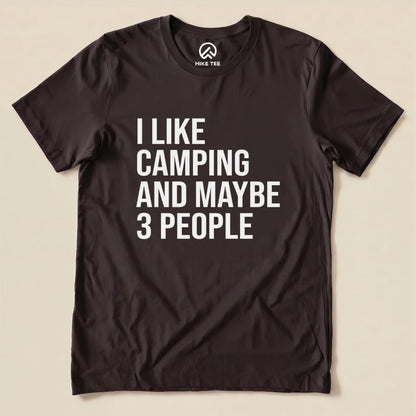 I like Camping Shirt Hike Tee T-Shirt Brown / S