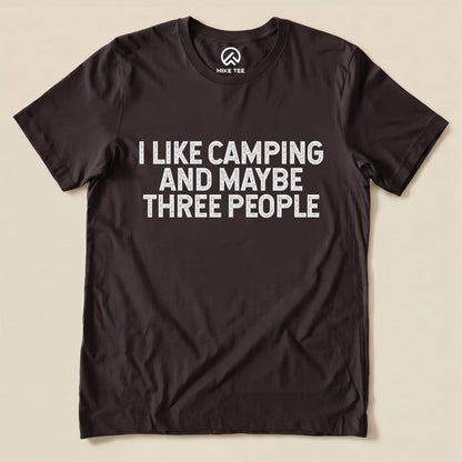 I like Camping Shirt Hike Tee T-Shirt Brown / S