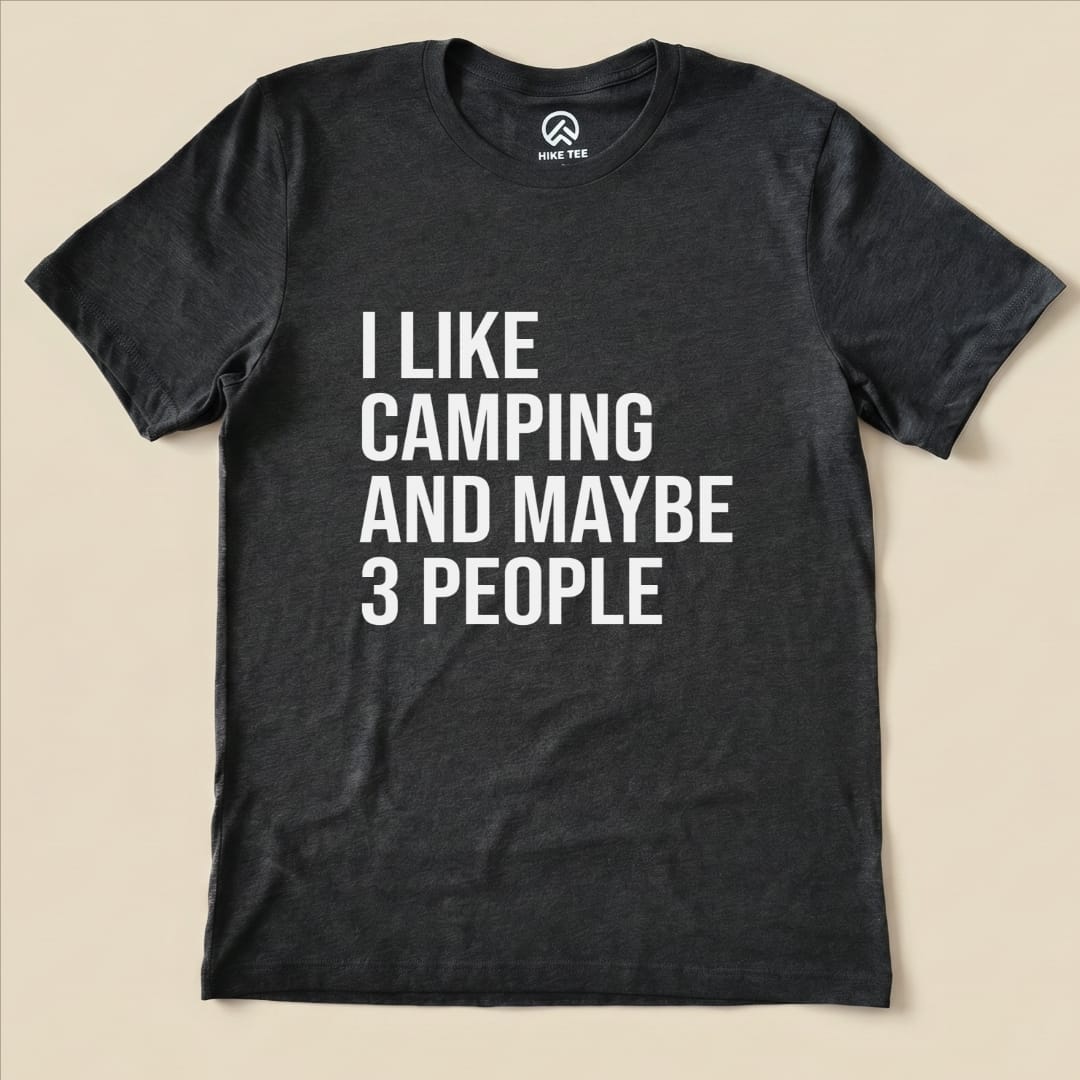 I like Camping Shirt Hike Tee T-Shirt Dark Grey Heather / S