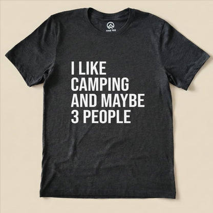 I like Camping Shirt Hike Tee T-Shirt Dark Grey Heather / S