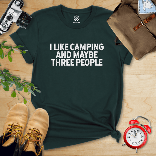 Hike Tee T-Shirt Forest / S I like Camping Shirt