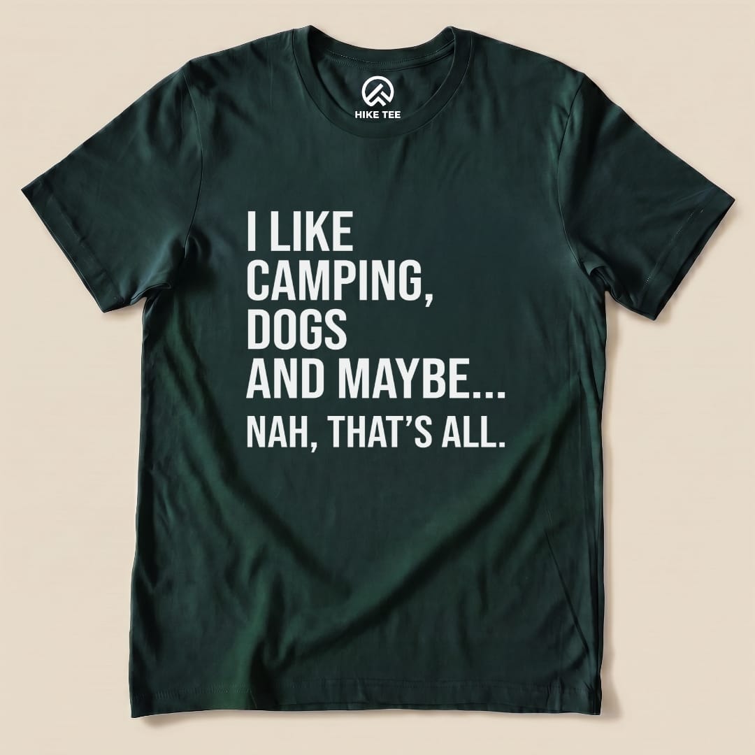 I Like Camping Shirt Hike Tee T-Shirt Forest / S
