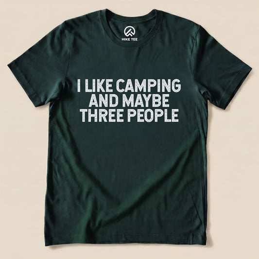 I like Camping Shirt Hike Tee T-Shirt Forest / S