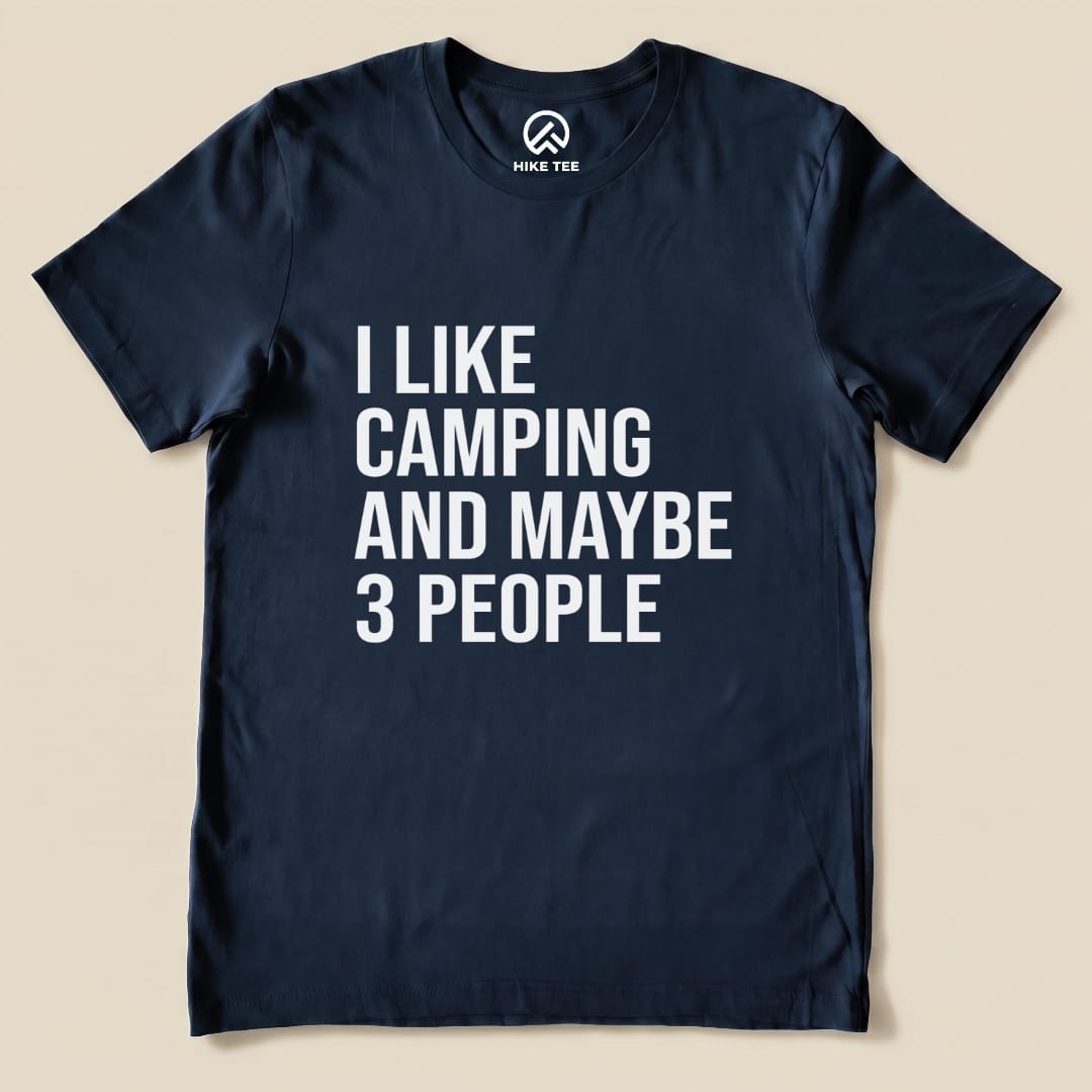 I like Camping Shirt Hike Tee T-Shirt Navy / S