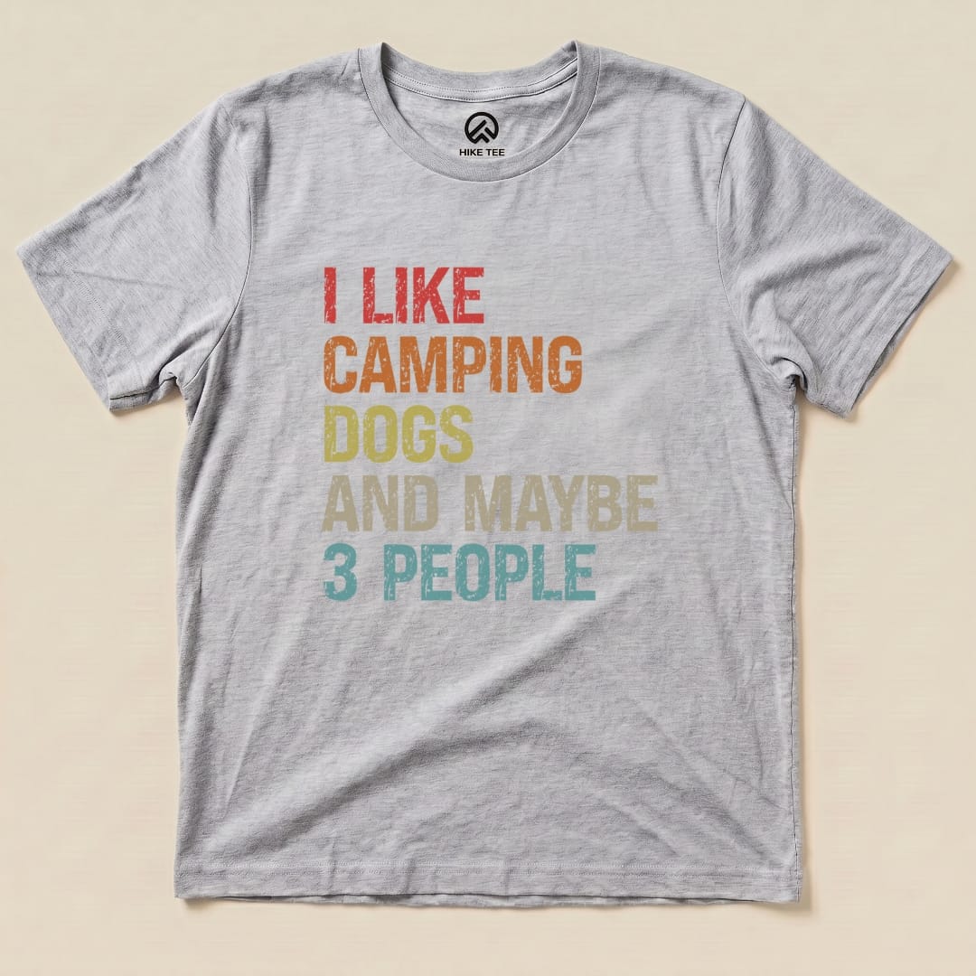 Hike Tee T-Shirt Athletic Heather / S I Like Hiking Dog Shirt