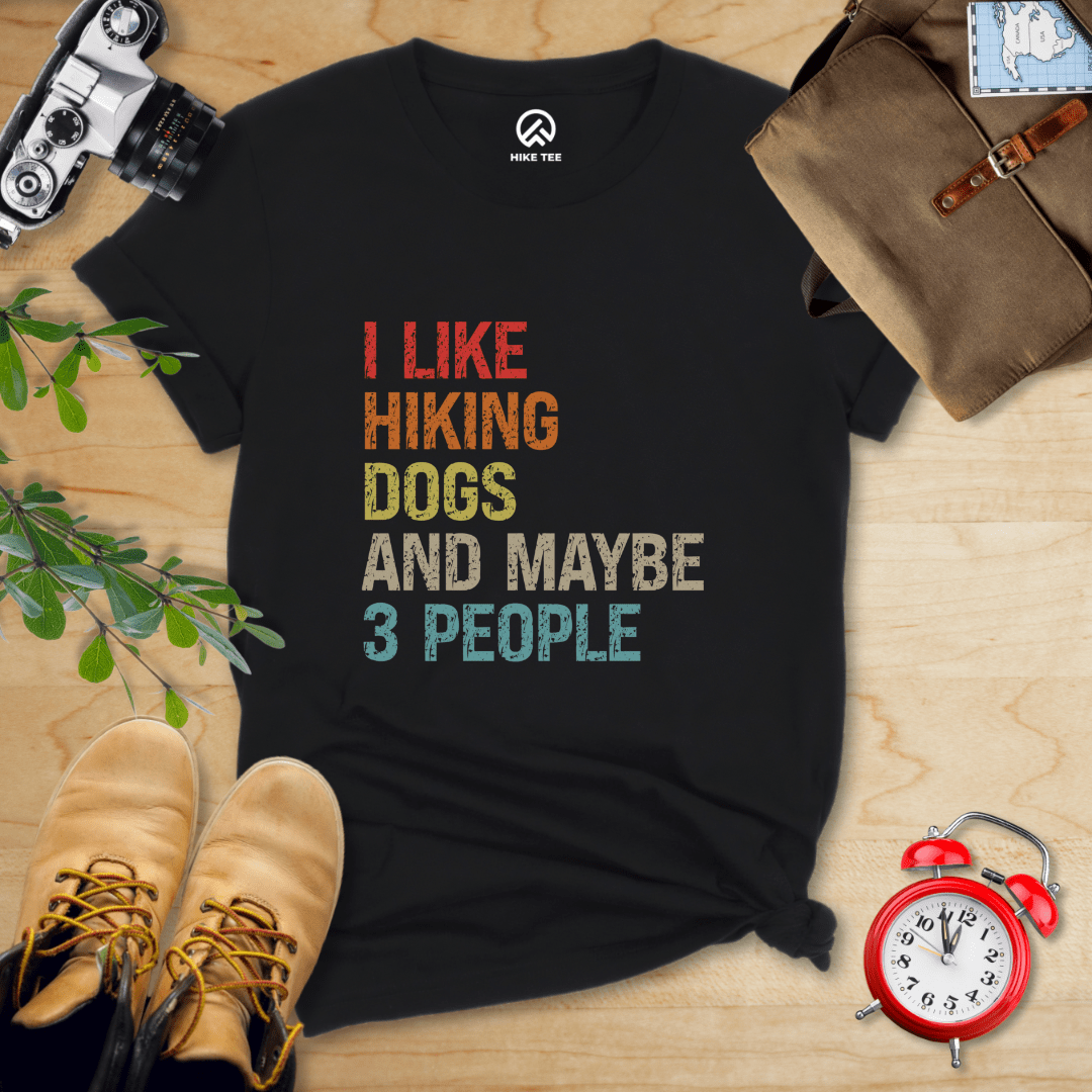 Hike Tee T-Shirt Black / S I Like Hiking Dog Shirt