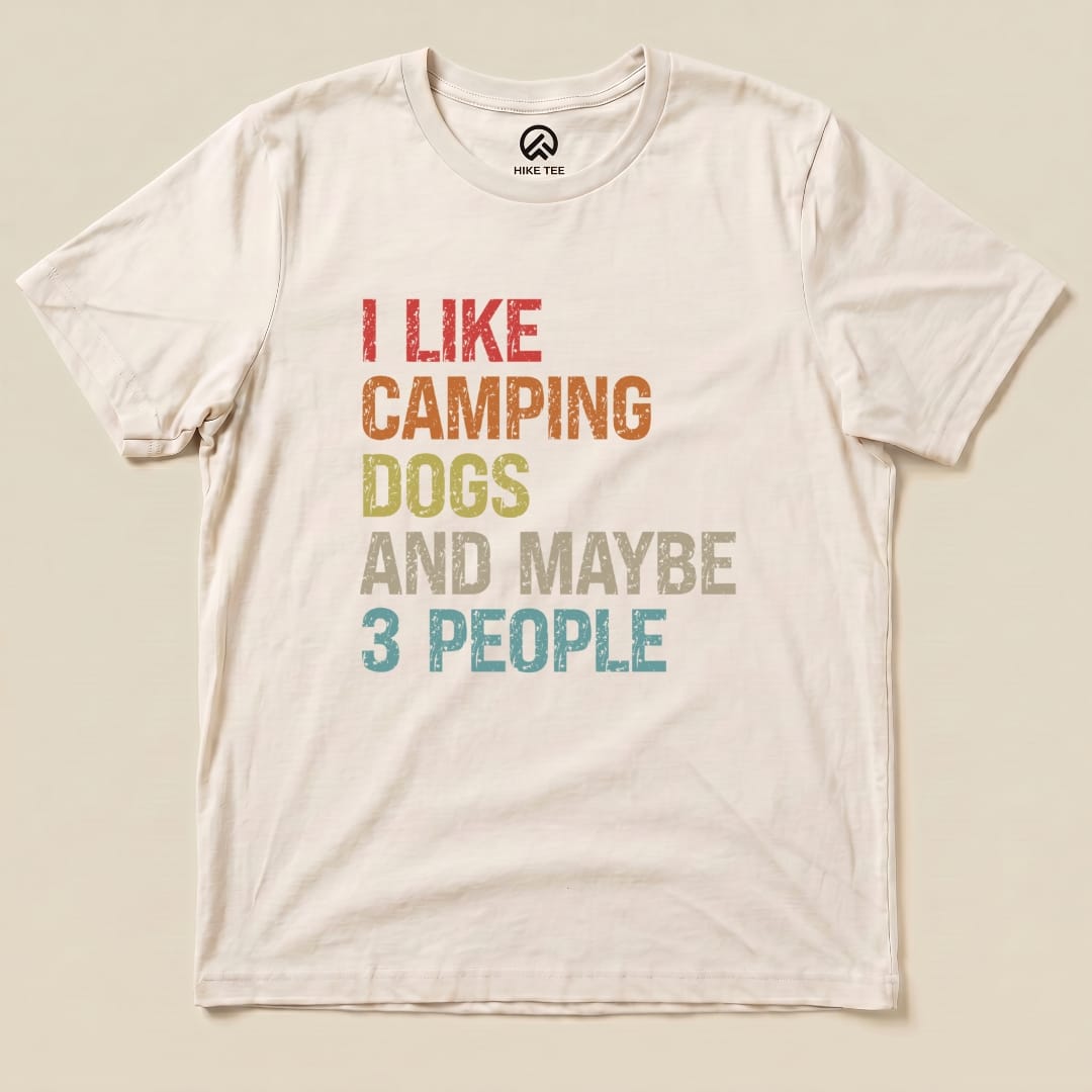 Hike Tee T-Shirt Natural / S I Like Hiking Dog Shirt