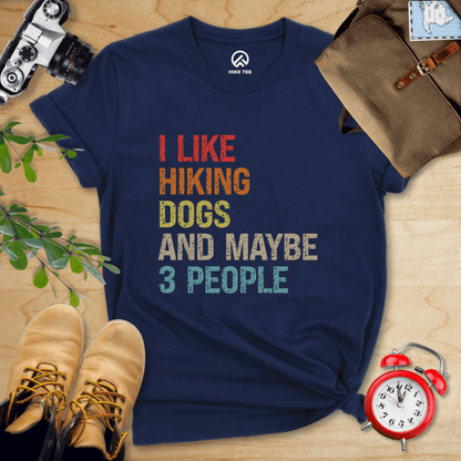 Hike Tee T-Shirt Navy / S I Like Hiking Dog Shirt