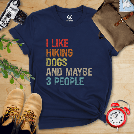 Hike Tee T-Shirt Navy / S I Like Hiking Dog Shirt