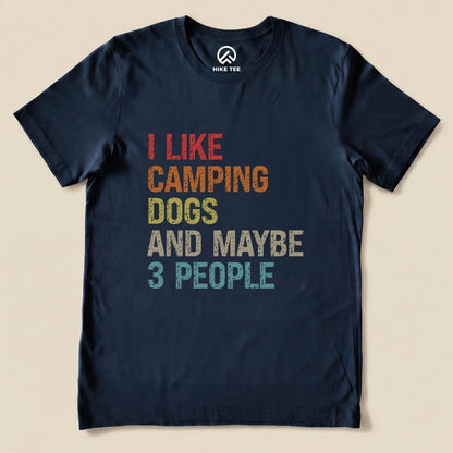 Hike Tee T-Shirt Navy / S I Like Hiking Dog Shirt