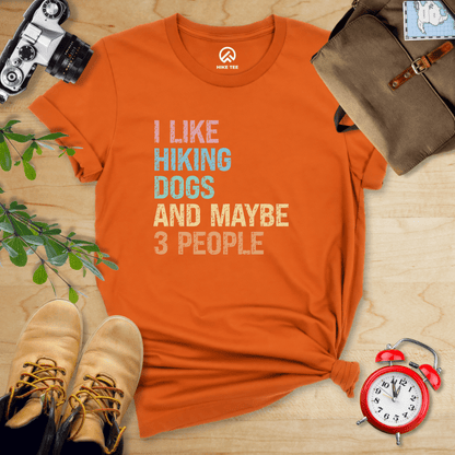 Hike Tee T-Shirt Autumn / S I Like Hiking Dogs Shirt