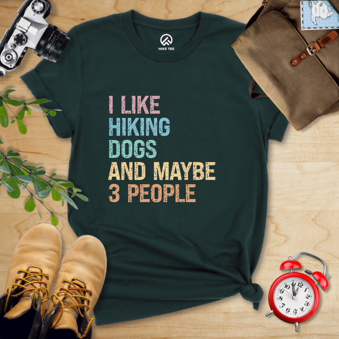 Hike Tee T-Shirt Forest / S I Like Hiking Dogs Shirt
