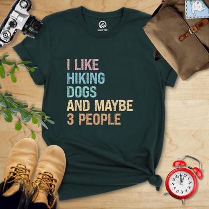 Hike Tee T-Shirt Forest / S I Like Hiking Dogs Shirt