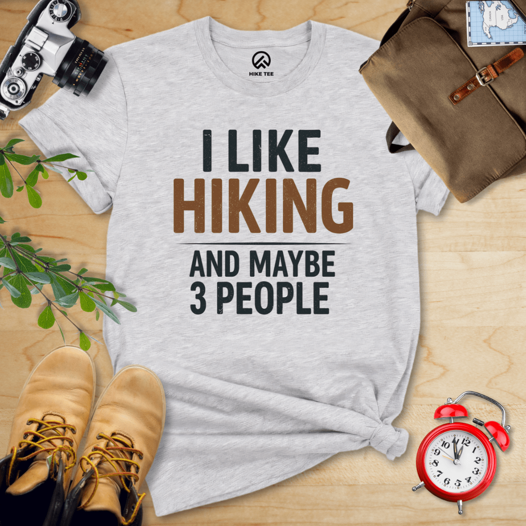 Hike Tee T-Shirt Athletic Heather / S I Like Hiking Shirt