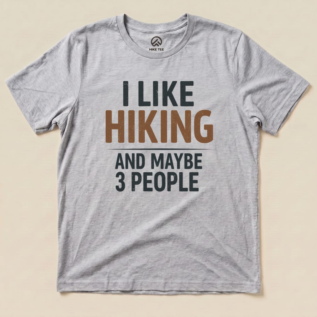 Hike Tee T-Shirt Athletic Heather / S I Like Hiking Shirt