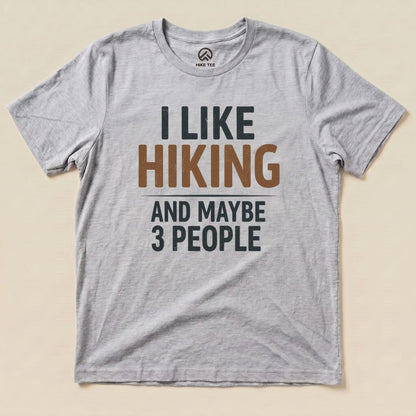 Hike Tee T-Shirt Athletic Heather / S I Like Hiking Shirt