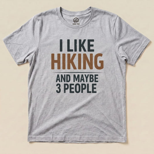 Hike Tee T-Shirt Athletic Heather / S I Like Hiking Shirt