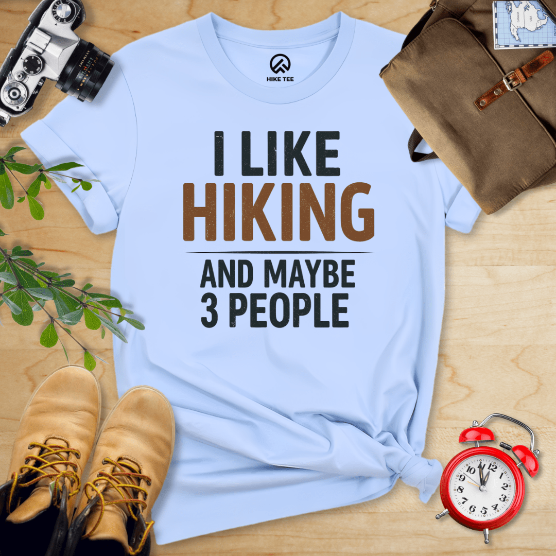Hike Tee T-Shirt Baby Blue / S I Like Hiking Shirt