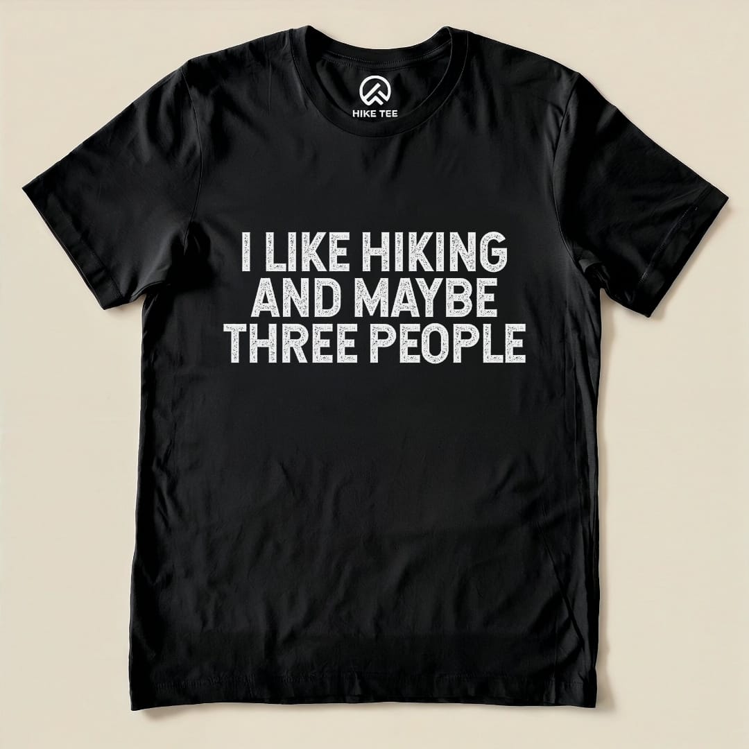 I like Hiking Shirt Hike Tee T-Shirt Black / S