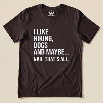 I Like Hiking Shirt Hike Tee T-Shirt Brown / S