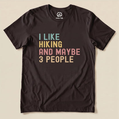 I Like Hiking Shirt Hike Tee T-Shirt Brown / S
