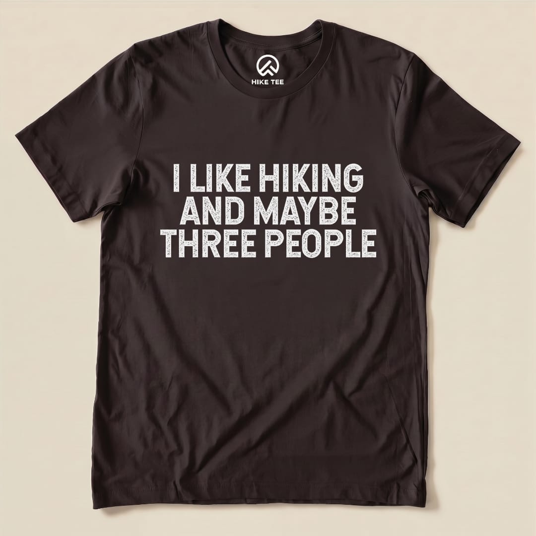 I like Hiking Shirt Hike Tee T-Shirt Brown / S