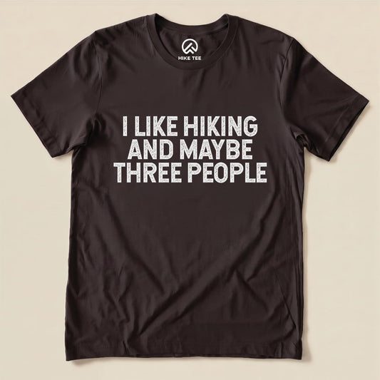 I like Hiking Shirt Hike Tee T-Shirt Brown / S