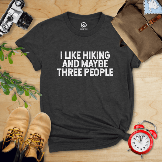 Hike Tee T-Shirt Dark Grey Heather / S I like Hiking Shirt