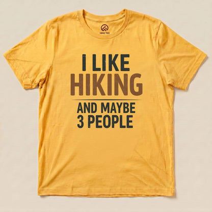 Hike Tee T-Shirt Gold / S I Like Hiking Shirt