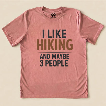Hike Tee T-Shirt Heather Mauve / S I Like Hiking Shirt