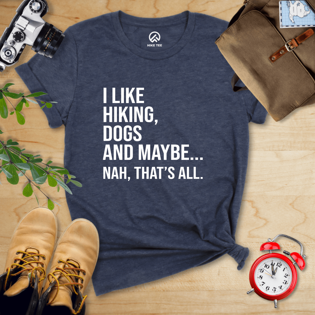 Hike Tee T-Shirt Heather Navy / S I Like Hiking Shirt