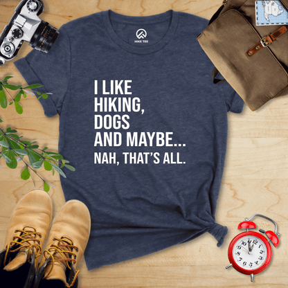 Hike Tee T-Shirt Heather Navy / S I Like Hiking Shirt