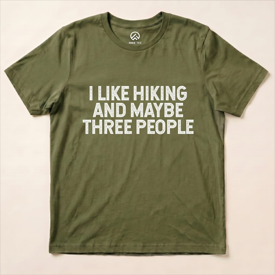 I like Hiking Shirt Hike Tee T-Shirt Military Green / S