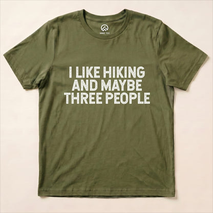 I like Hiking Shirt Hike Tee T-Shirt Military Green / S