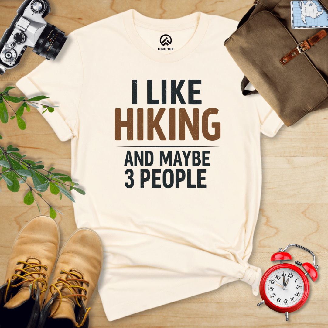 Hike Tee T-Shirt Natural / S I Like Hiking Shirt