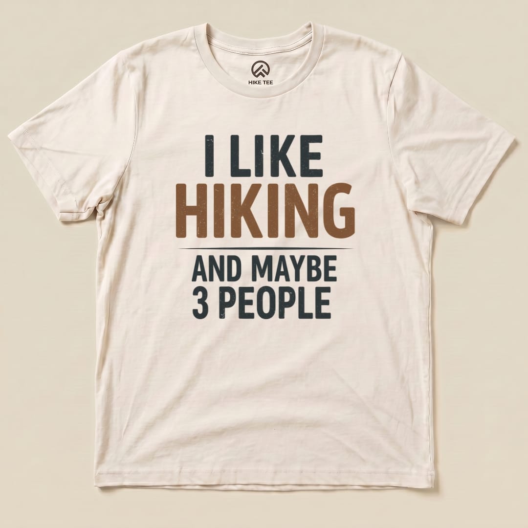 Hike Tee T-Shirt Natural / S I Like Hiking Shirt
