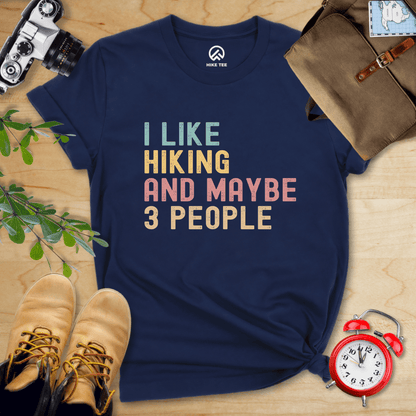 Hike Tee T-Shirt Navy / S I Like Hiking Shirt