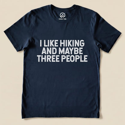 I like Hiking Shirt Hike Tee T-Shirt Navy / S