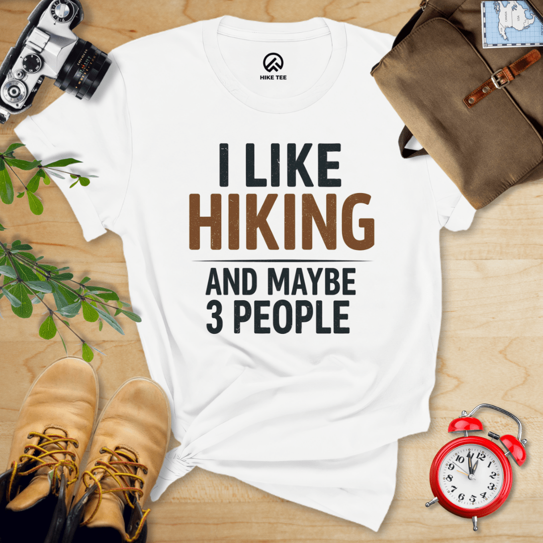 Hike Tee T-Shirt White / S I Like Hiking Shirt