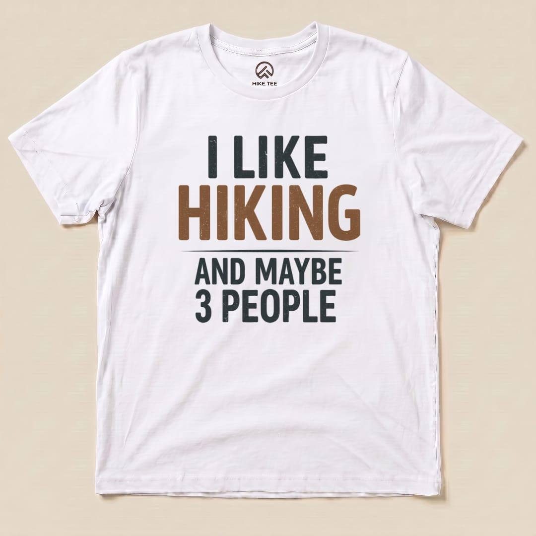 Hike Tee T-Shirt White / S I Like Hiking Shirt