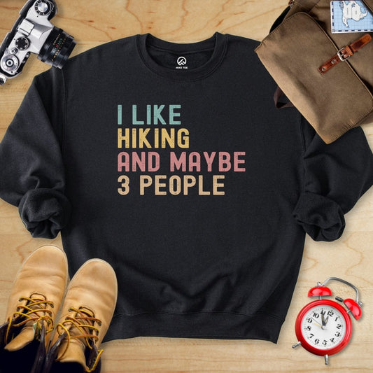 Hike Tee Sweatshirt Black / S I like Hiking Sweatshirt