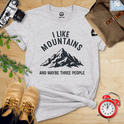 Hike Tee T-Shirt Athletic Heather / S I Like Mountains Shirt