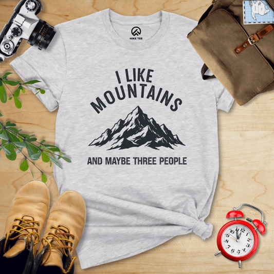 Hike Tee T-Shirt Athletic Heather / S I Like Mountains Shirt