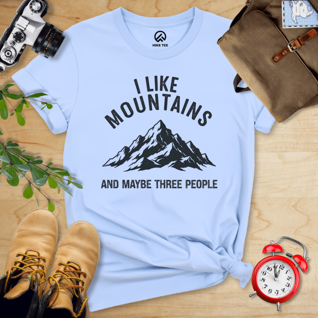 Hike Tee T-Shirt Baby Blue / S I Like Mountains Shirt