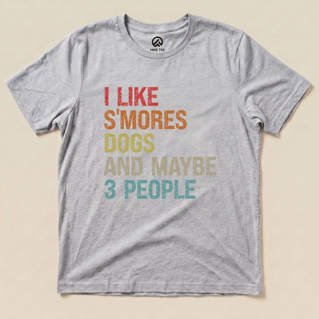 Hike Tee T-Shirt Athletic Heather / S I Like S'mores Dogs Shirt