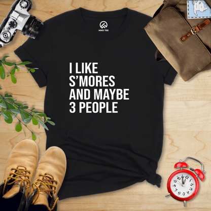 Hike Tee T-Shirt Black / S I Like S'mores Shirt