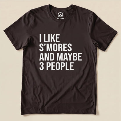 I Like S'mores Shirt Hike Tee T-Shirt Brown / S